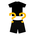 TWO RANDOM  SHORT SET [BLACK]